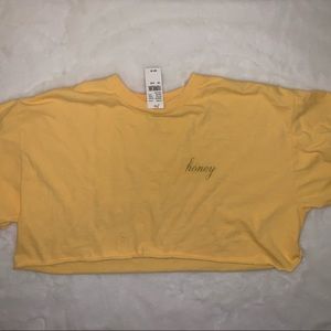 Brandy honey cropped tee